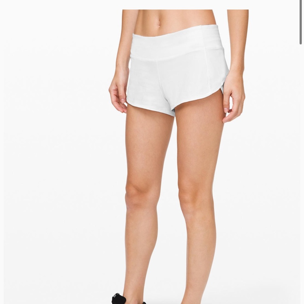White speed up shorts! Size 6 - sold out online!